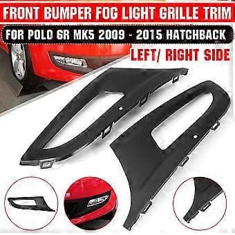 Nedre sidegrilldeksel for tåkelys foran For-Polo 6R MK5 2009-2015
