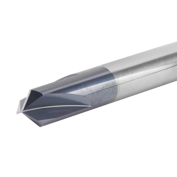 3‑Flad Chamferfræser Bor Tungsten Stål 120° CNC Chamfering End Mill ToolD10 x 120° x 75L