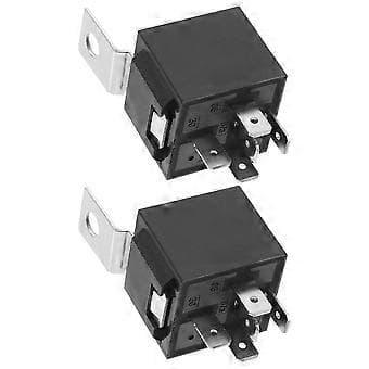 2 stk. Bilrelæ Bilrelæ 5-benet Udskiftning 40 Amp Relæ 24 Volt Bådrelæ