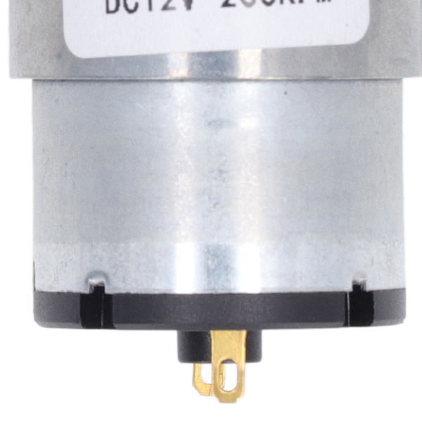 Vaihteistoinen DC 12V -moottori, nopeudenvaihde, Hall-kooderi, robottilaitteille, 200RPM