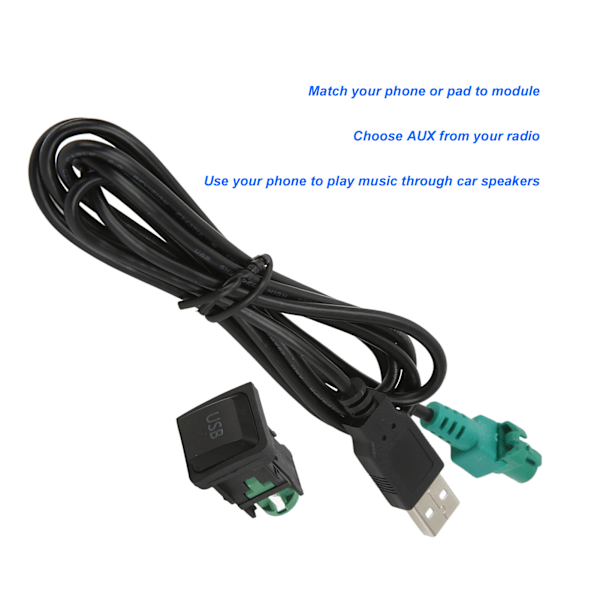 Bilradio USB-omkopplarpanelkabeladapter Enhetsbyte för Octavia Fabia RCD510 RCD310