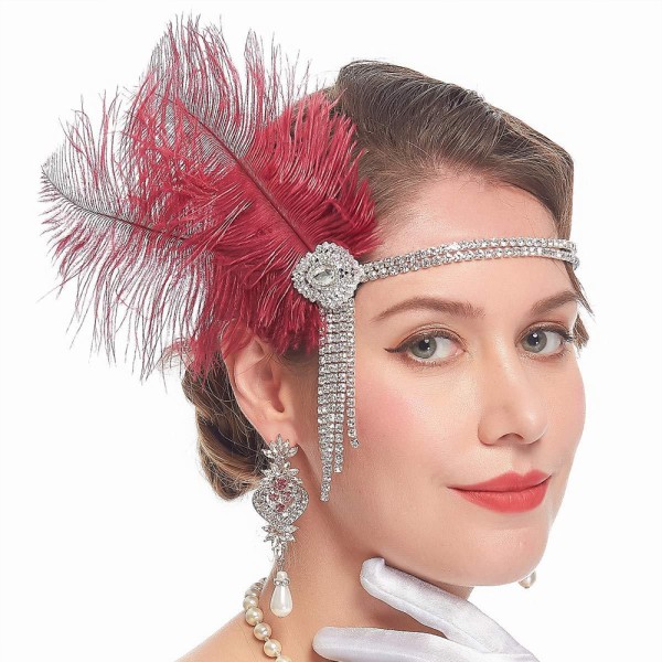 Pannebånd for kvinner fra 1920-tallet Great Gatsby Inspired Feather H