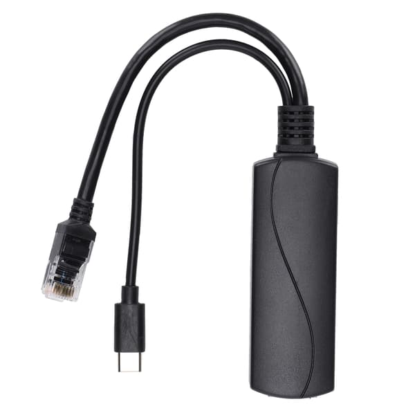 Ethernet-splitter for PoE-systemer, PoE til USB-konverter med Micro USB-strømutgangsfunksjonalitet, 2,5 Gbps hastighetsytelse, Multippel beskyttelse