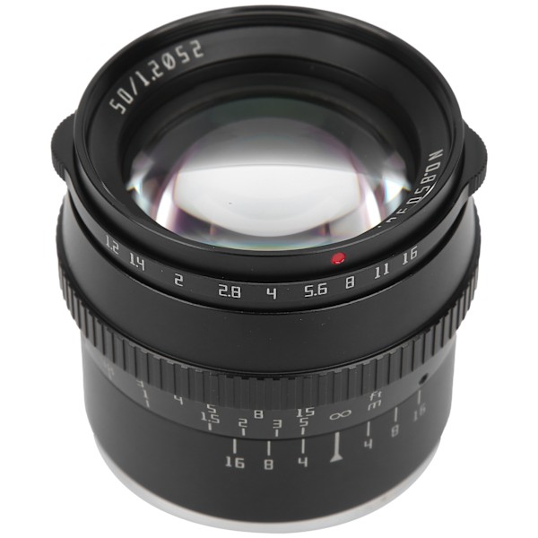 TTArtisan 50MM F1.2 Objektiv för EOS M-fattning för Canon M3/M5/M6/M6 II/M10/M100/M50 Kamera