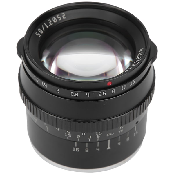 TTArtisan 50MM F1.2 Objektiv til EOS M Fatning til Canon M3/M5/M6/M6 II/M10/M100/M50 Kamera