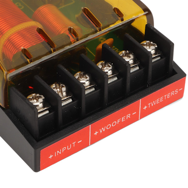 Par af 2-vejs Billaud Crossover Universal 120W Overstrømsbeskyttelse Lydfrekvensdeler 12V