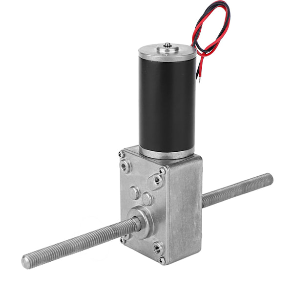 24V Dubbelaxel Metallväxellåda Turbo Maskväxel Reduceringsväxelmotor M8 Högergänga (670 )