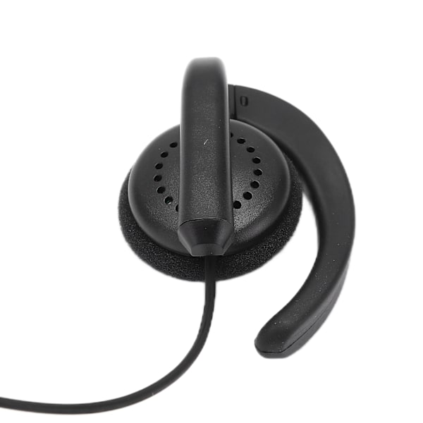 Walkie Talkie -kuulokemikrofoni, 2-suuntainen radio, mustat kuulokkeet, universaali äänen vastaanottojärjestelmä