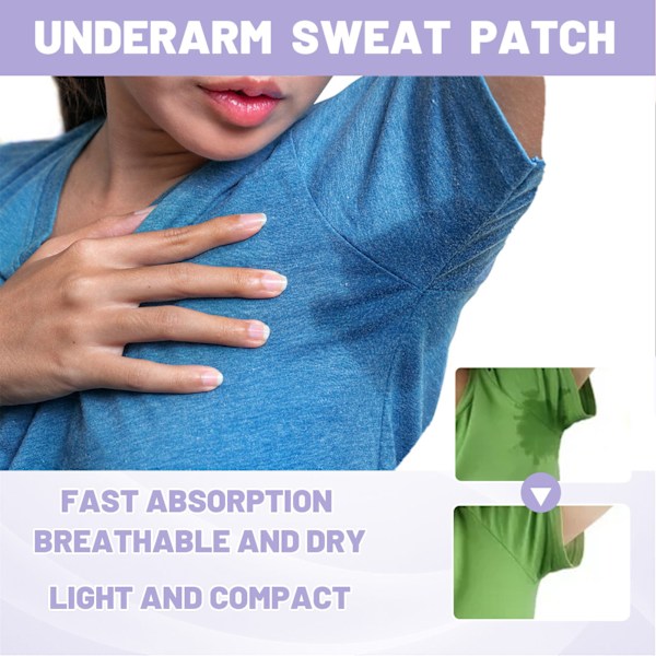 12 st Armhåla Svett Pads Sommar Engångs Andningsbara Underarm Svett Absorberande Pad för Män Kvinnor