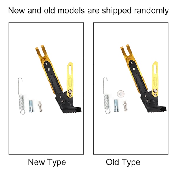 Motorsykkel Justerbar Støttefot i Aluminium (Gull)