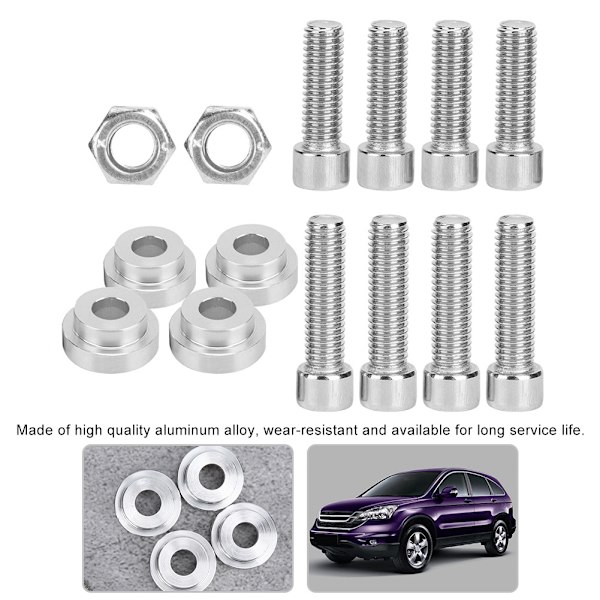 Billet Växellådsbussningar Passar Honda K20 K24 K-serie 92-06 Rsx Tsx