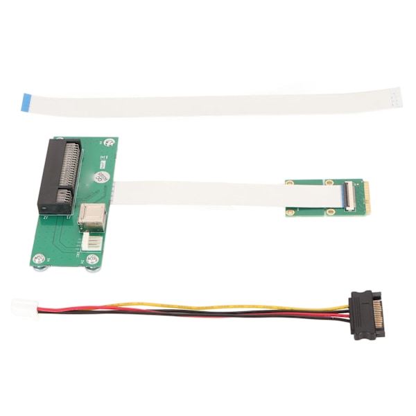 Mini PCIE till PCIE Express 8X Förlängningssladd USB Riser-kort med Magnetisk Pad Höghastighets FPC-kabel Horisontell Montering