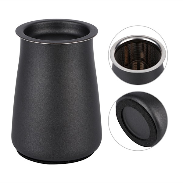 100% Kaffesikt i rostfritt stål, Espresso Doseringskopp med handsfree-design, Idealisk för kaffeentusiaster som strävar efter felfri extraktion varje gång
