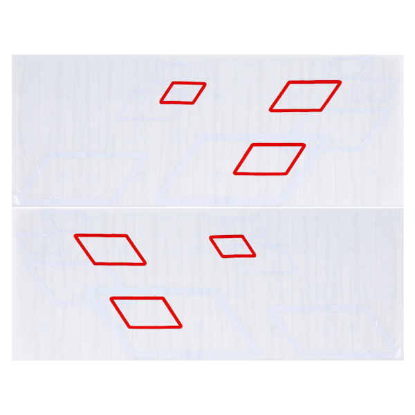 100x38cm Bilsidesdekaler i PVC, Dekaler för DIY Sport Styling Dekoration Bil Lastbil Racing Tillbehör Vit Röd
