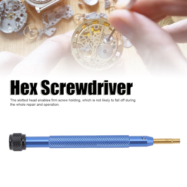 Skruvmejsel i legeringstål med dubbla kullager, klockskruvmejselverktyg för underhåll, hex 2,3 mm