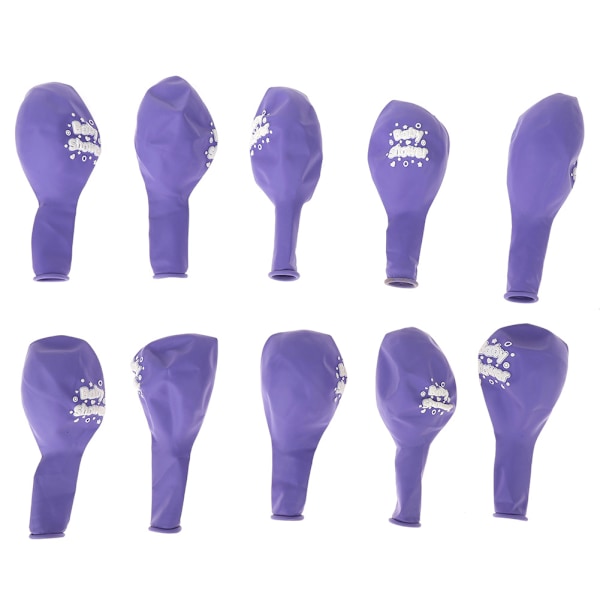 10 st Söt Tryckt Latexballonger Set för Baby Barnfödelsedagsfest Dekoration (5#)