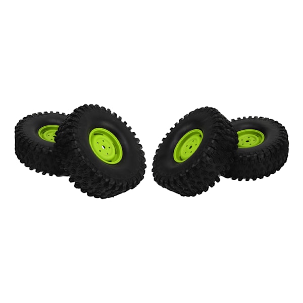 4 st RC Hjulset 1,9 tum 120 mm Diameter Plastdäck för 1/10 Skala RC Off Road Bil Grön