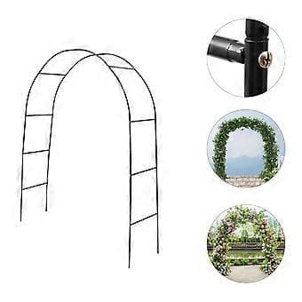 1 Set Metall Pergola Trädgårdsbåge Bröllopsbåge Trädgård Utomhus Inomhus Fritt Monterbar