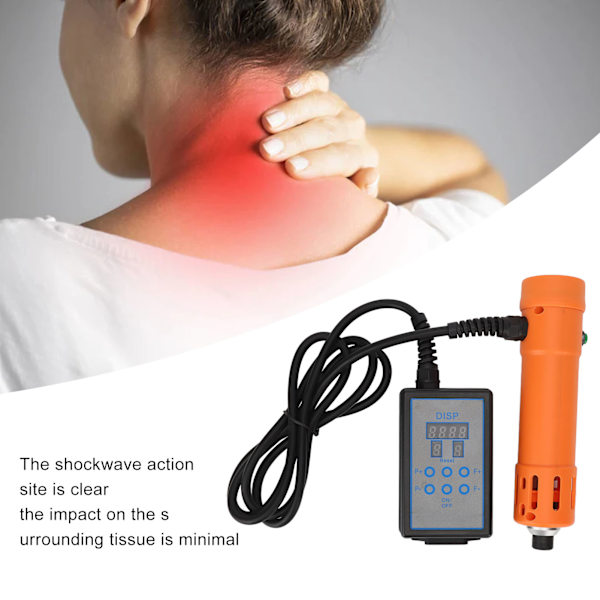 Sjokkbølgebehandling Maskin Sykepleie Lumbar Ekstrakorporal Sjokkbølge Maskin Orange 100‑240V EU-kontakt