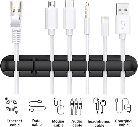 Kabelholderclips, 3-pak kabelstyring ledningsorganisatorclips