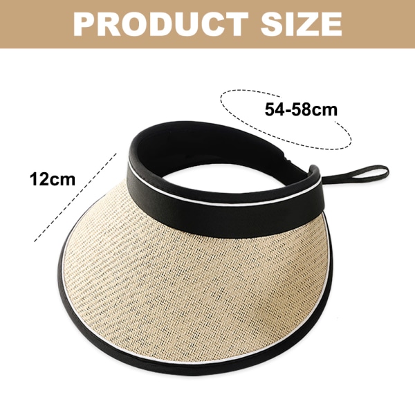 Summer raffia straw hat ladies outdoor sunshade big brim