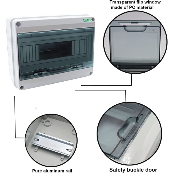 GDRHVFD | IP65 vattentät elbox utomhus, vattentät elbox utomhus, installation i trädgården eller andra utomhusområden (12
