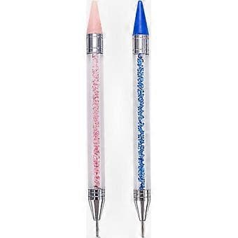 2 stk. Diamant Kunst Pen Sæt til 5D DIY Gem Maleri Voks Opsamlingsværktøj