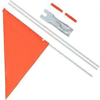 1 Set Cykelsäkerhetsflagga med Glasfiberflagstång Barncykel Triangulär Flagga