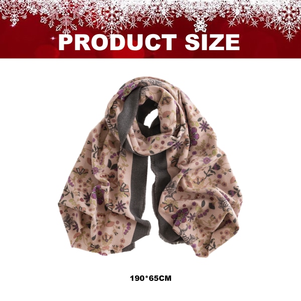 1pcs small floral scarf elegant celebrity style printed faux