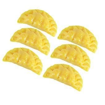 6 stk. Realistisk Kunstig Matmodell Simulering Egg Dumpling Leke Mat Leke Display Falsk Mat