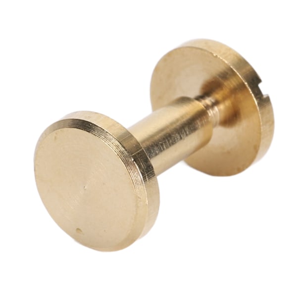 50 Set Bindande Nitar Runda Platt Huvud Mässing Spårskruv Nitar för Bälten Väskor Plånböcker Skor Jackor Läder Tyg 10x8mm / 0.39x0.31in