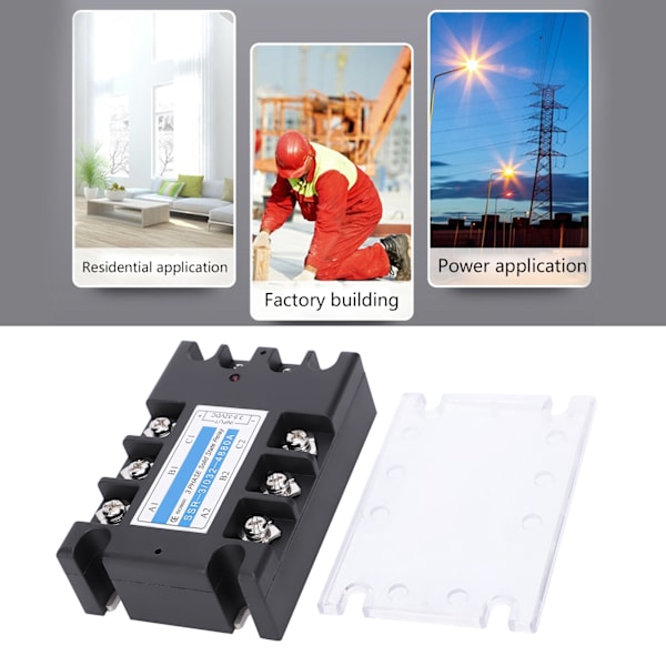 3-faset Solid State Relay SSR3/0324880A DCAC 480V Distribusjonsstyringsutstyr