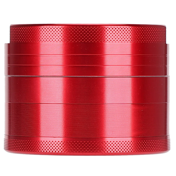 Rökmalare i Aluminiumlegering, Herb Flat 4-lagers Röd Malare Röktillbehör 75mm