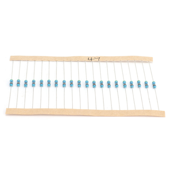 600-dels Resistor-sortimentssats 30 värden 1% Metallfilm Resistanskomponenter 1/4W 10Ω1MΩ