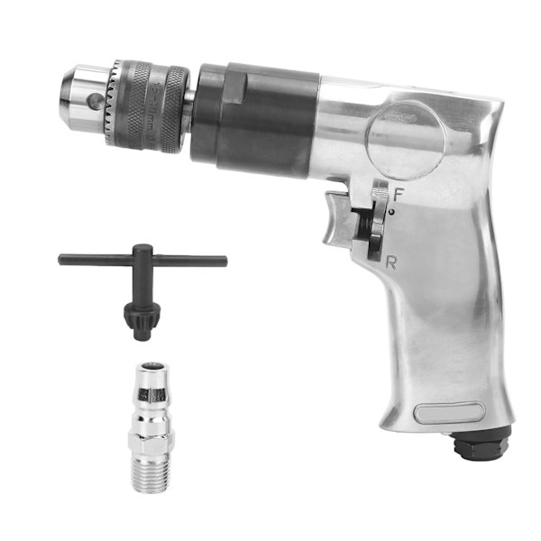 Luftborr 3/8 tum 2000rpm Variabel Hastighet Framåt Bakåt Justerbar Stark Lager Handhållen Pneumatisk Borr
