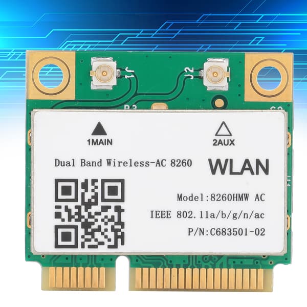 802.11ac Trådløst netværkskort til PC, Dual Band 2,4 GHz 5 GHz højhastighedsdataoverførsel med Mini PCI-E-interface, Bluetooth 4.1 og Gigabit-understøttelse