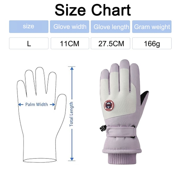 Women Waterproof Winter Gloves Warm Snow Gloves Boys Girls Ski G