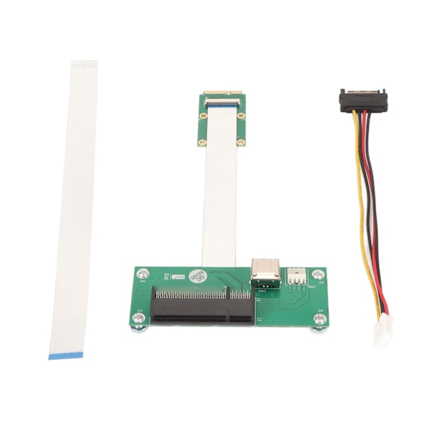 Mini PCIE till PCIE Express 8X Förlängningssladd USB Riser-kort med Magnetisk Pad Höghastighets FPC-kabel Horisontell Montering