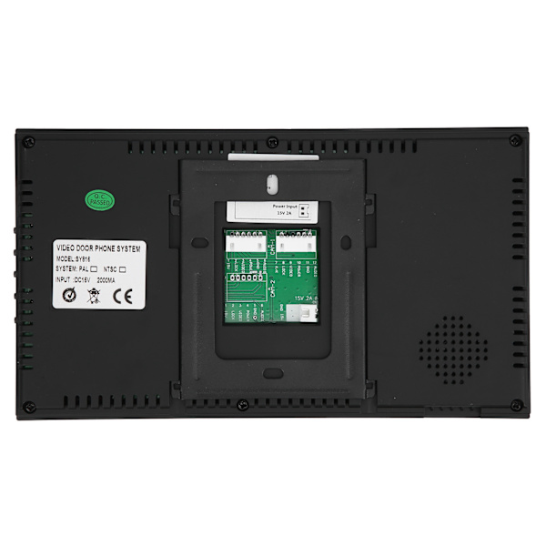 7 tommer TFT LCD Videodørtelefon Fingeraftryk Adgangskode ID-kort Fjernbetjening Sikkerhed Adgangskontrol 100-240VUS Stik