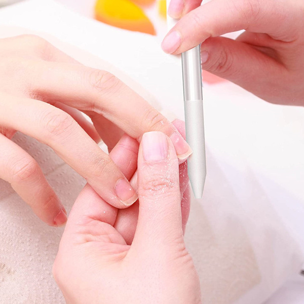Glas nagelbandsskrapa, nagelfilar manikyrpinne nagelvård,