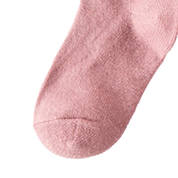 Barn i tubsockor kammad bomull bekväma enfärgade randiga mönstrade småbarnsstrumpor för barn 7 till 10 år gamla 17 till 22 cm / 6,7 till 8,7 tum fotlängd