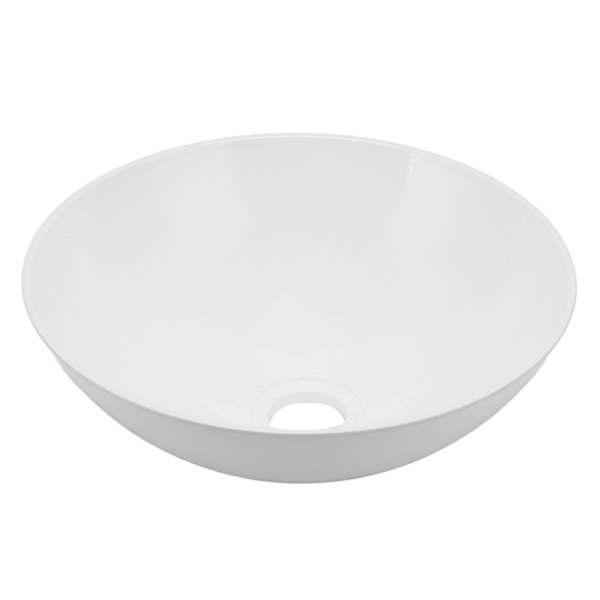327.6x129.1mm Rund Skål Moderne Akryl Vask til Campingvogne, Yachter og Badeværelser