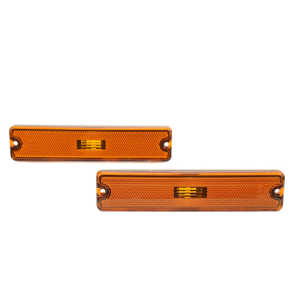 Par Sidemarkørlys Skjerm 56001424 Sterk Lysoverføring Erstatning for Jeep Wrangler YJ 1987‑1995 Gul