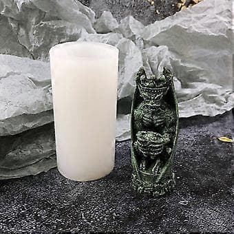 Western Devil Bat Silikonform Halloween Lysform, DIY Håndverk Ornament Gips Aromaterapi Dekorasjoner