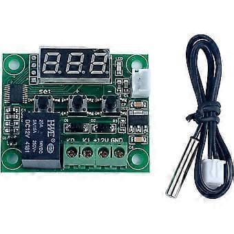 50 til 110C W1209 DC 12V Digital Mini Termostat Temperaturkontroll Kontroller Bryter Sensor Modul (50*41mm)