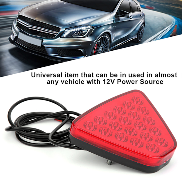 12V Auto Baglygte 20 LED'er Brems Bak Advarselslampe Blink Strobe Universal til Motorcykel ATV Lastbil SUV Rød