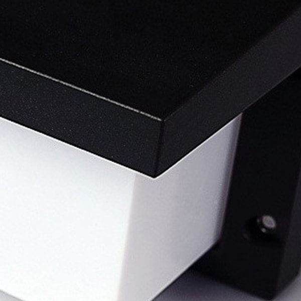 Stilfull Utomhuslampa, Moderna Utomhusvägglampor med Integrerade LED-dioder, Antracitfinish, Dubbel Akrylpanelskydd, Tjockare Rammaterial