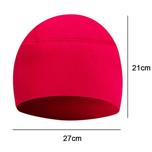 Vinter fleece cykel varm mössa hjälmfoder cykelmössa Red