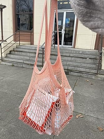 Netpose med lang skulderrem, strækbar og genanvendelig