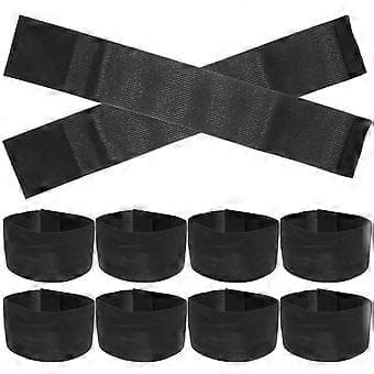 10 st Begravning Svart Minnesarmbindel Sorgearmbindel Polisband Elastisk Armbindel